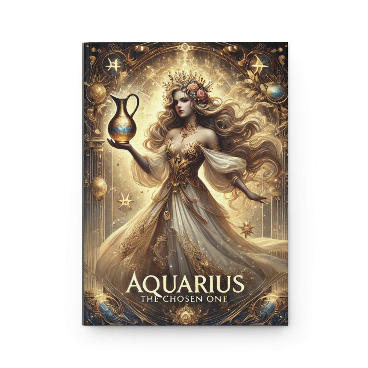 Sacred Celestial Hardcover Journal | Aquarius: The Visionary Mystic