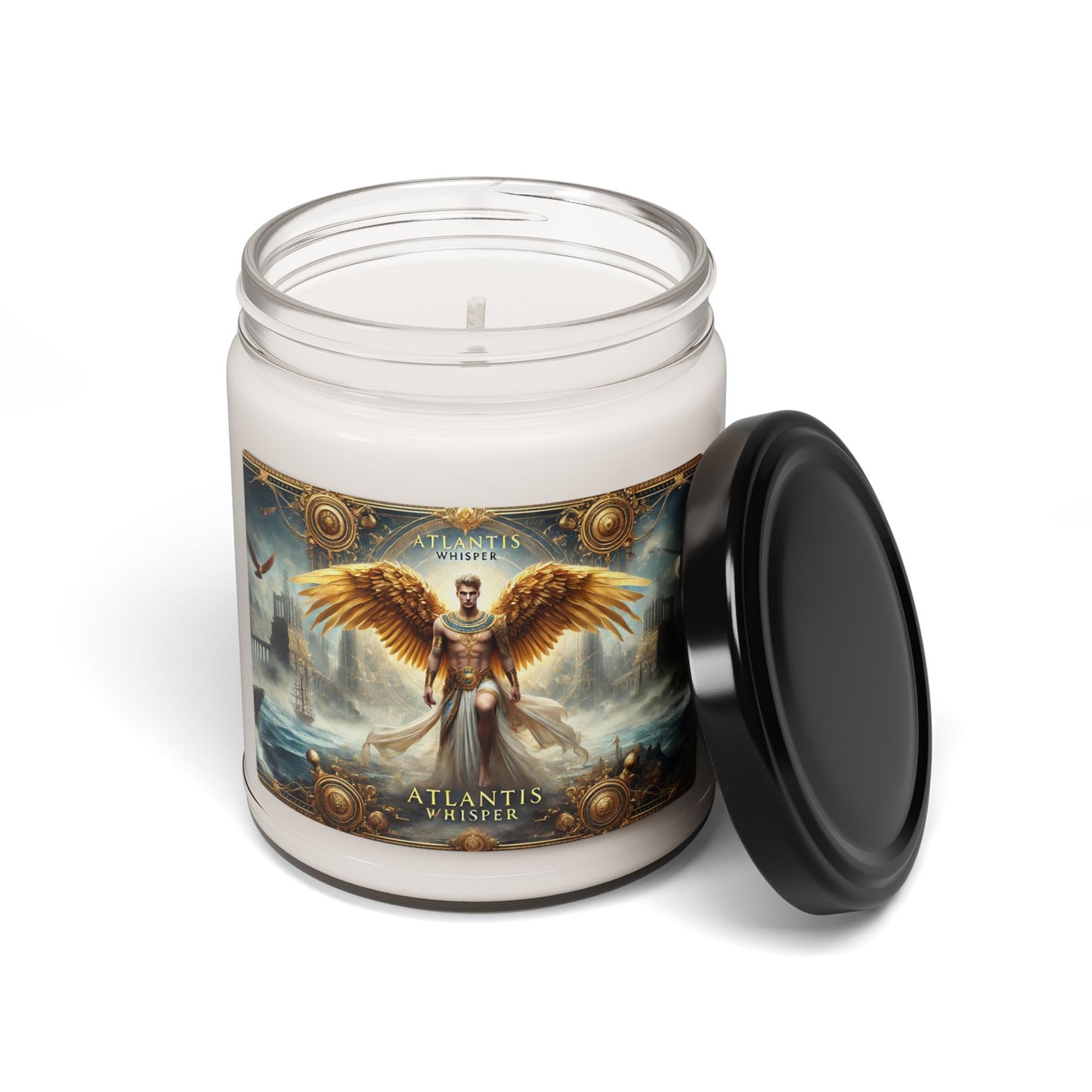 Atlantis Whisper Scented Soy Candle | 9oz Mystical Depth & Intuition