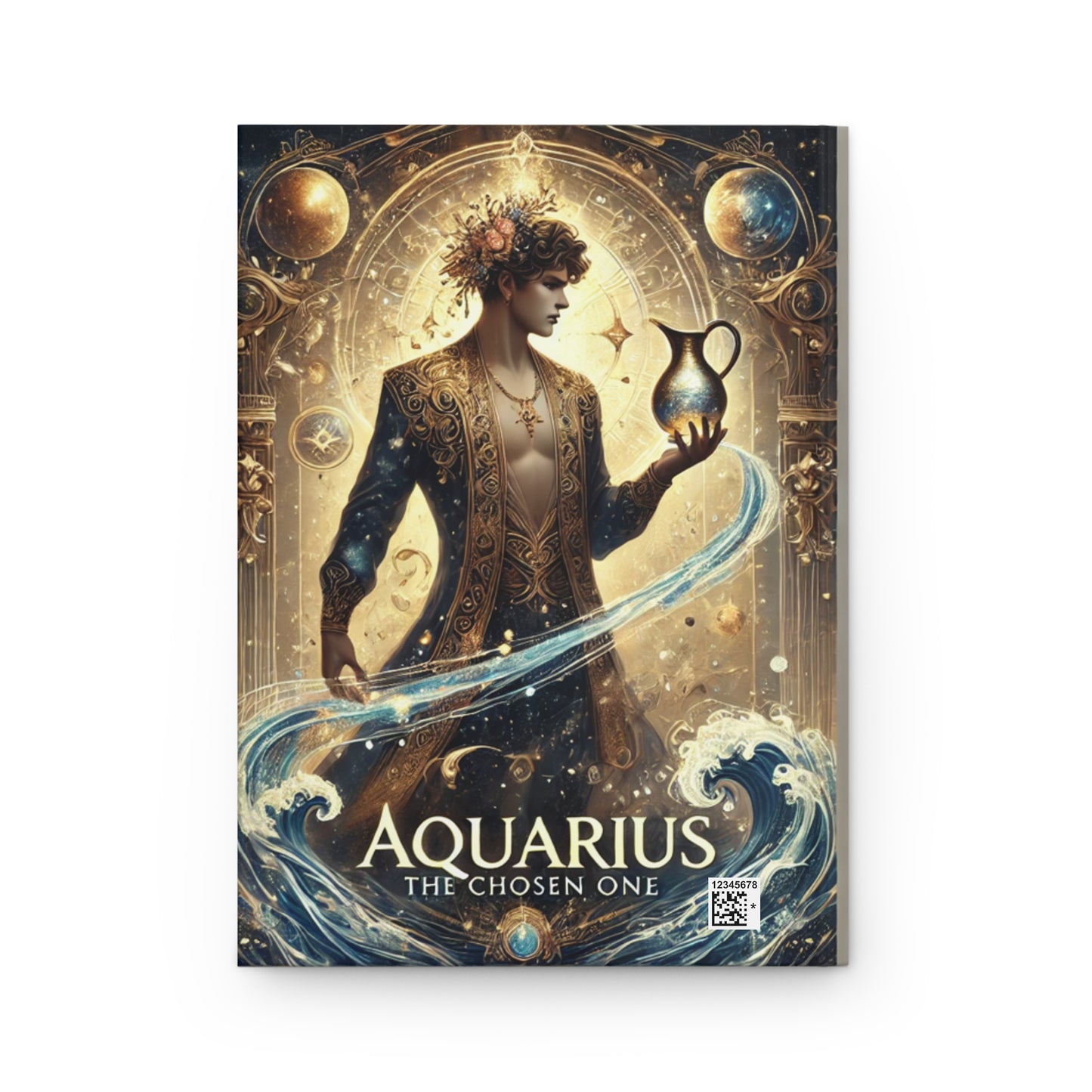 Sacred Celestial Hardcover Journal | Aquarius: The Visionary Mystic