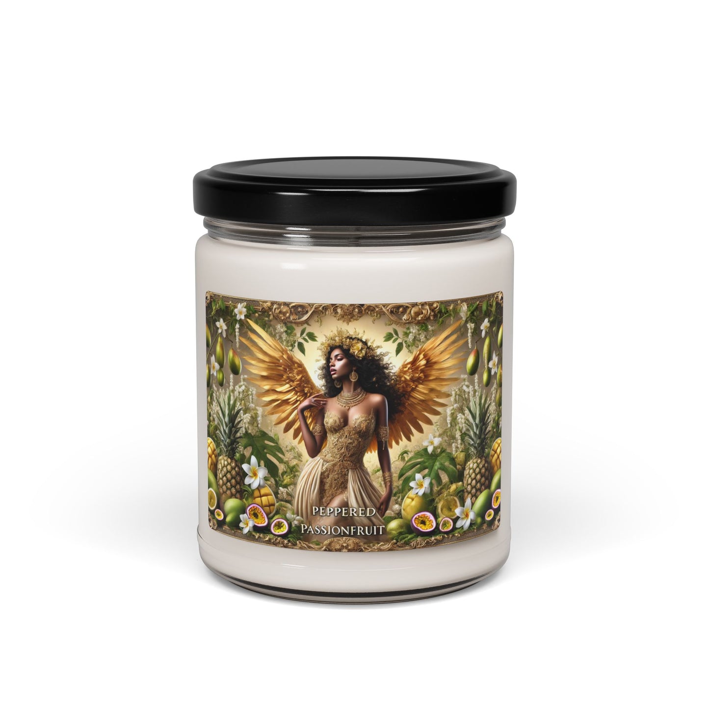 Peppered Passionfruit Scented Soy Candle | 9oz Bold Desire & Vitality